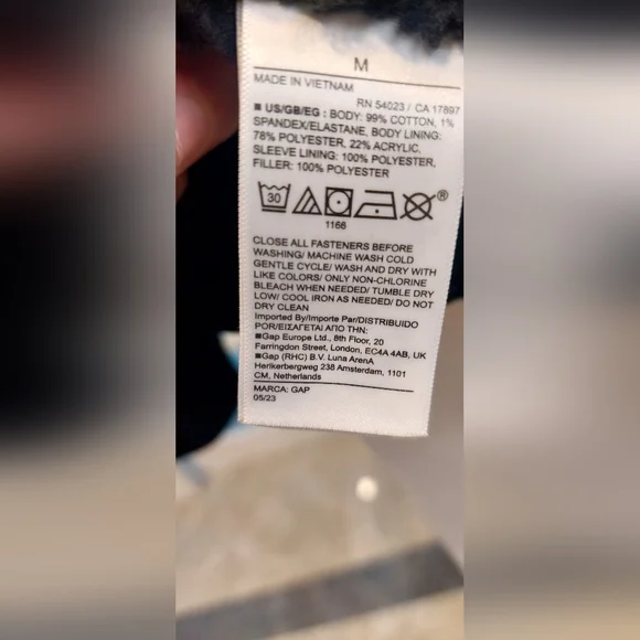 GAP Men's Black Denim Jacket - Picture 6 of 9